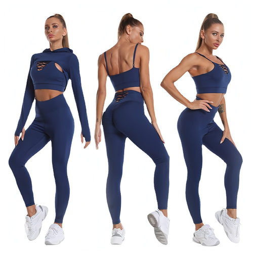 Womens velocity gym tracksuit set
