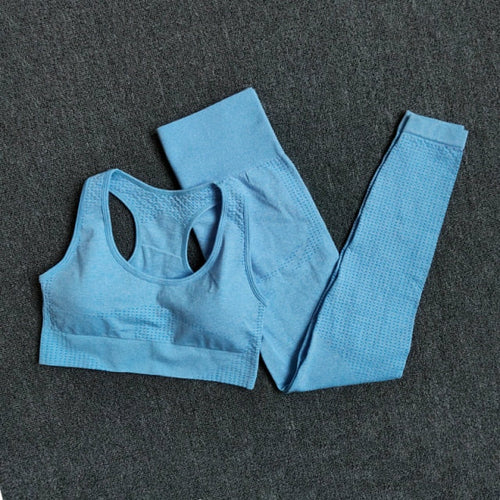 Womens velocity seamless gym/running set