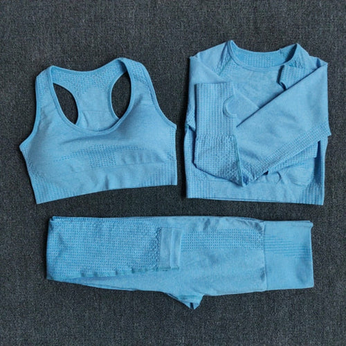 Womens velocity seamless gym/running set