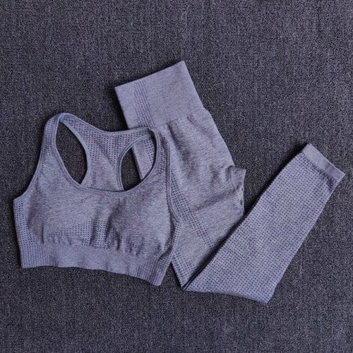 Womens velocity seamless gym/running set