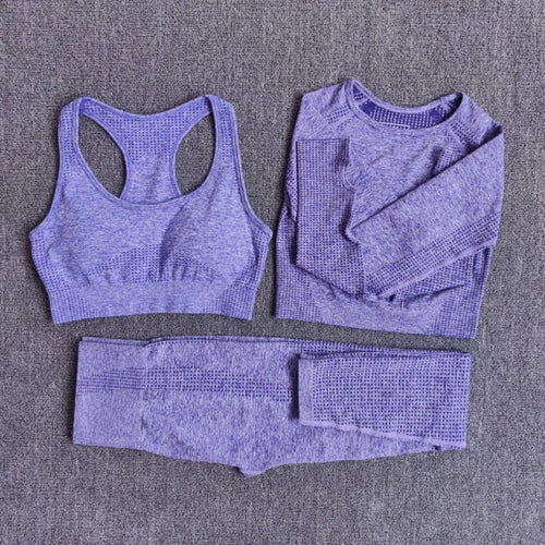 Womens velocity seamless gym/running set